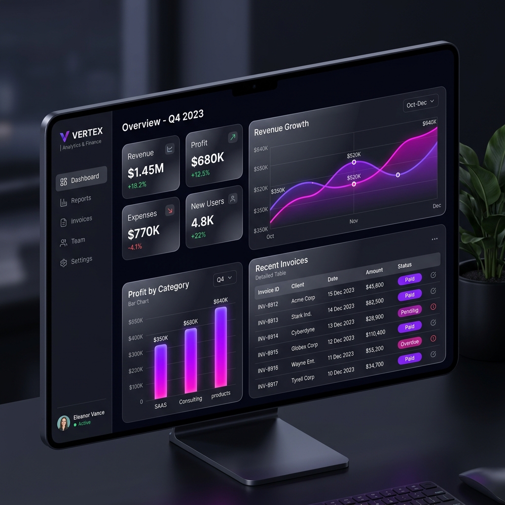 NochBusiness Dashboard Mockup